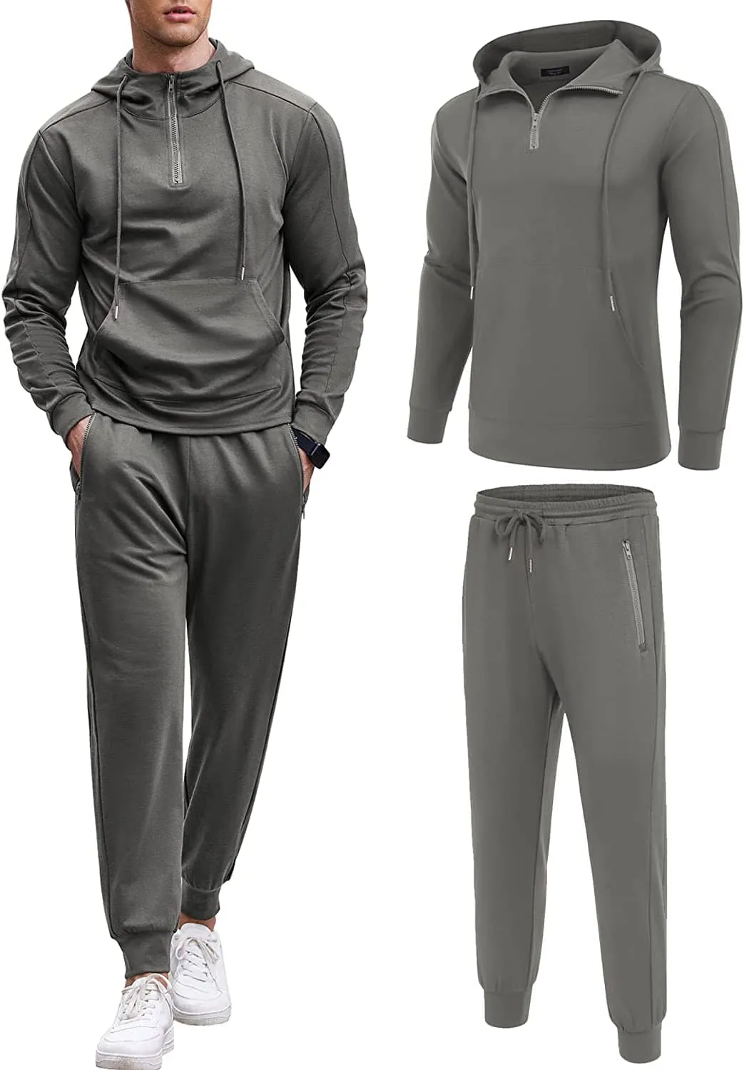 2 Piece Zip Hoodie and Sweatpants Set (US Only)