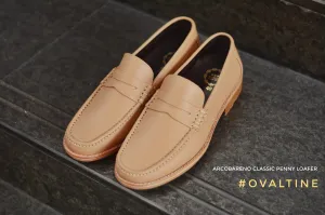 703-2 Wide Front Penny Loafer Ovaltine - Wooden Base