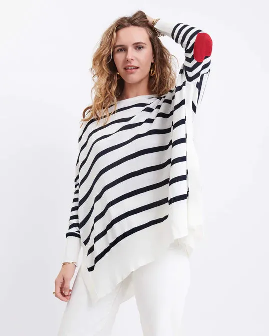 Amour Sweater in Striped Navy