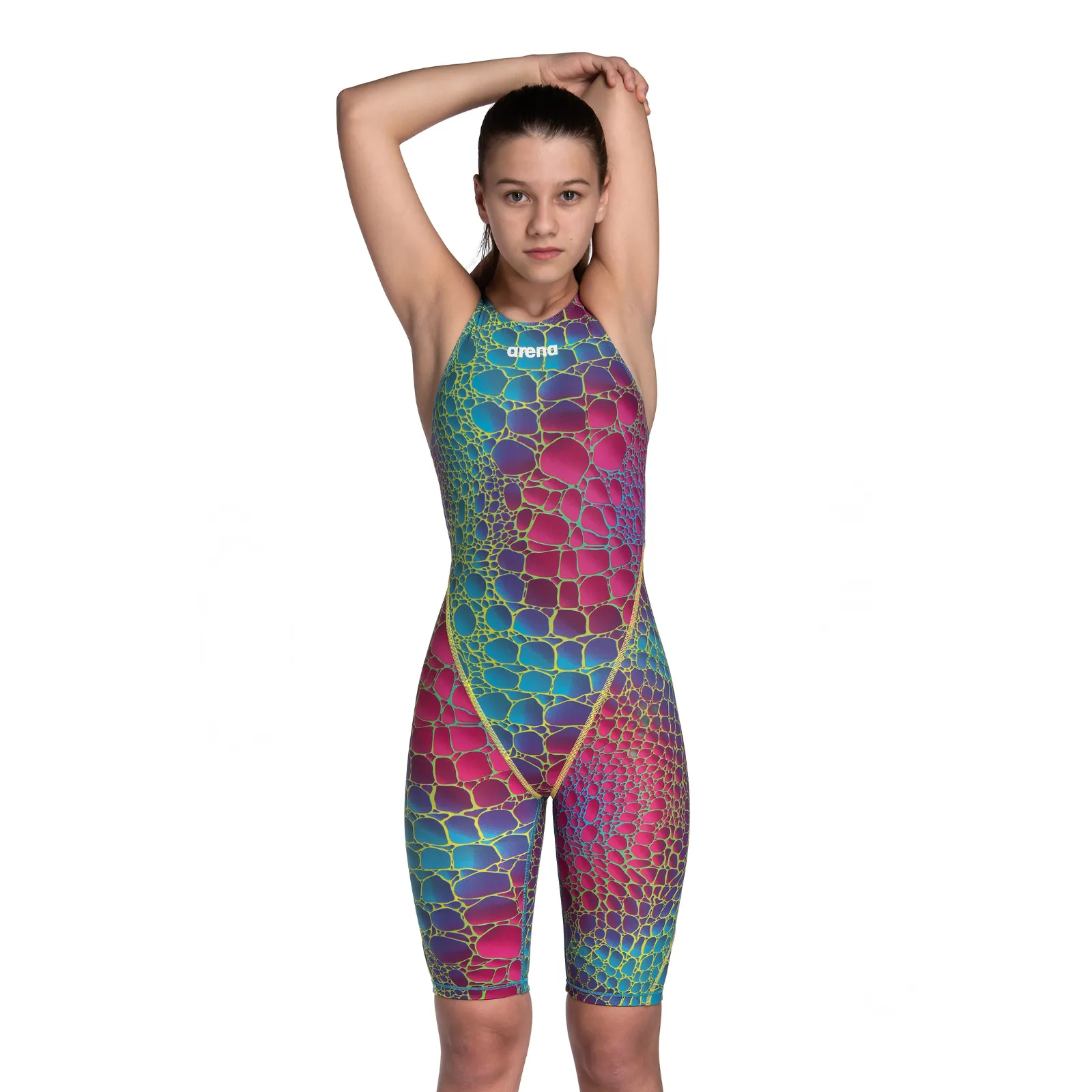 ARENA CAIMANO SPECIAL EDITION GIRLS' RACING SUIT POWERSKIN ST NEXT - AURORA CAYMAN