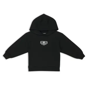 Black Centered Logo Hoodie