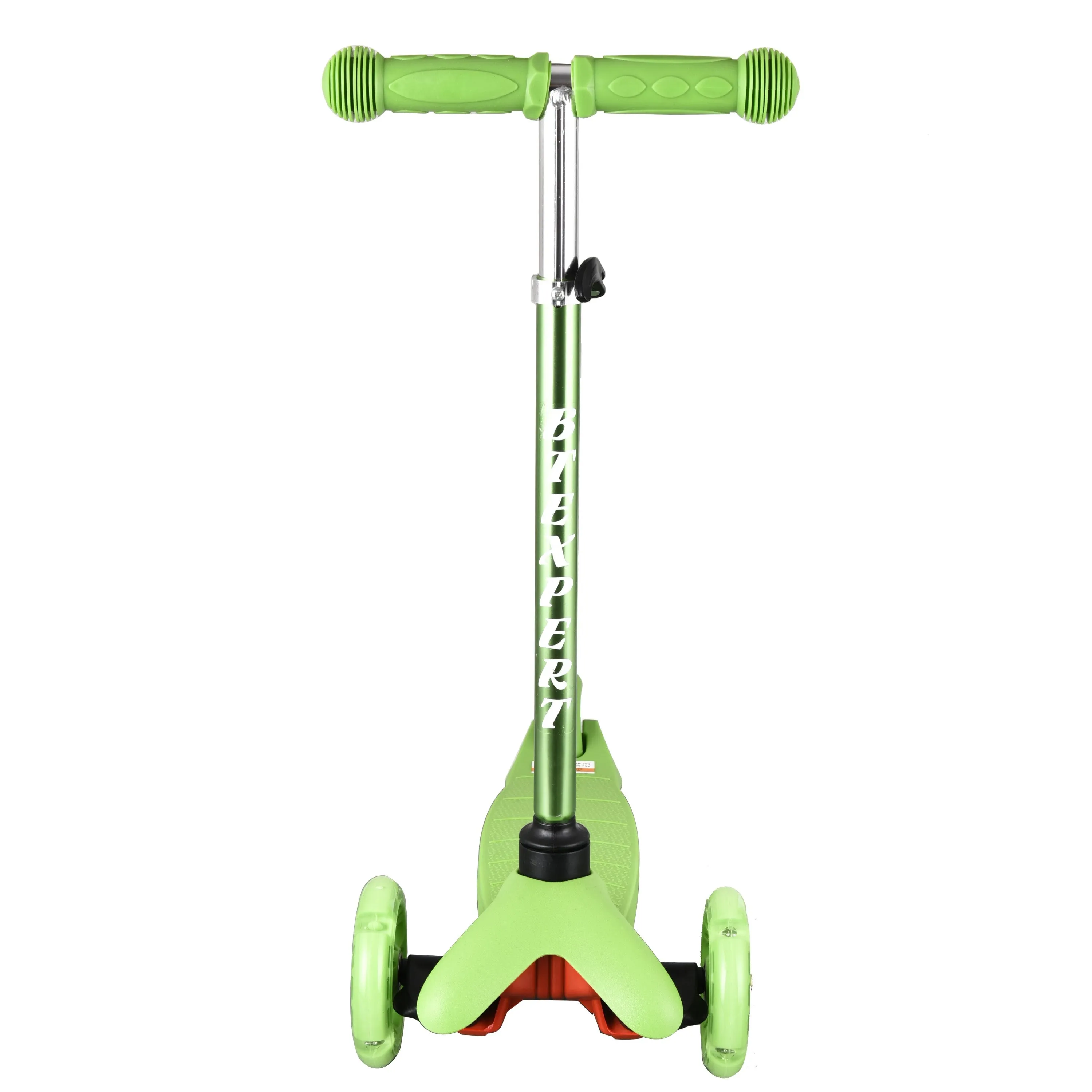 BTEXPERT Indoor Outdoor Height Adjustable and T-Bar Kids Mini Kick Scooter LED 3 Lights Wheels Ages 3 YEARS AND UP