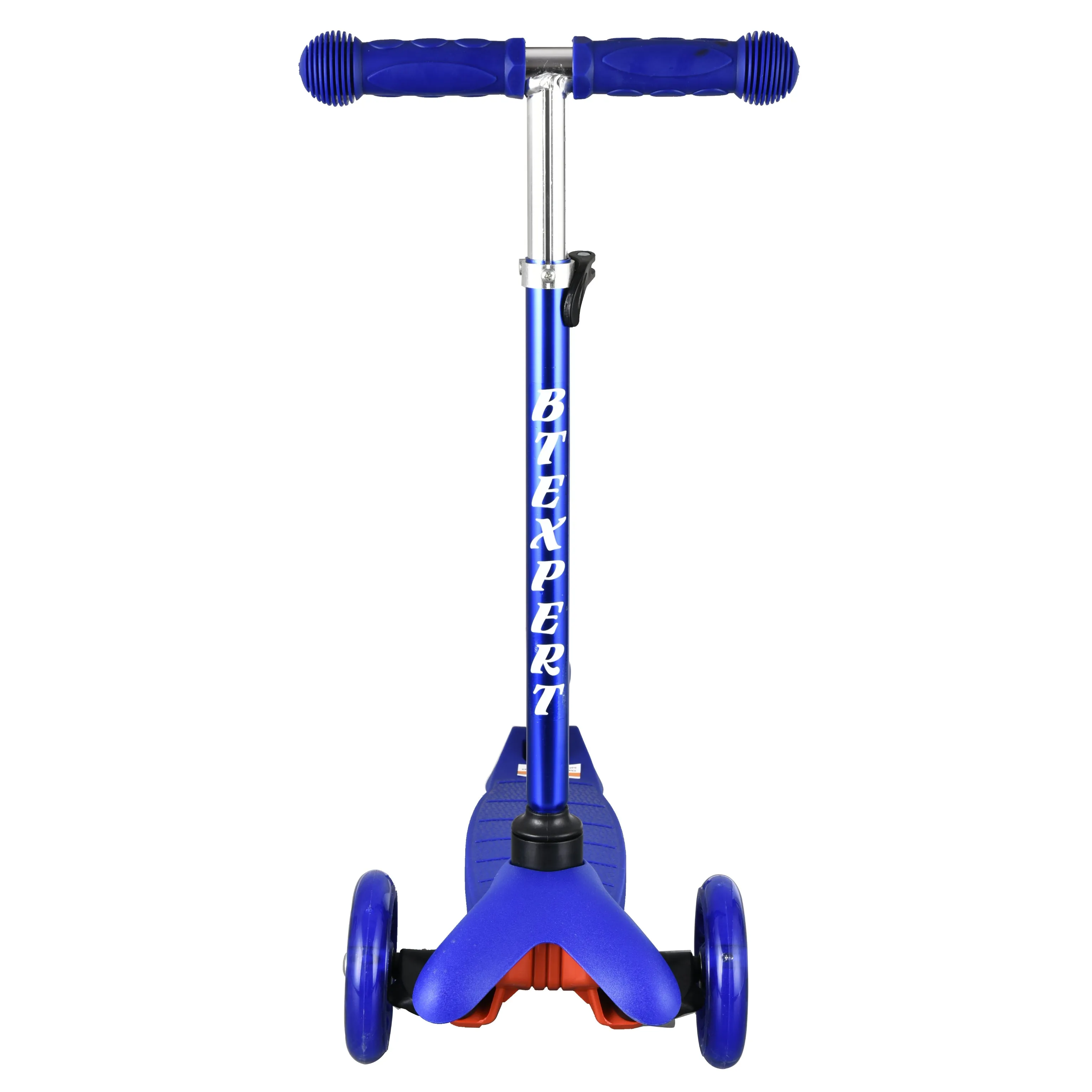 BTEXPERT Indoor Outdoor Height Adjustable and T-Bar Kids Mini Kick Scooter LED 3 Lights Wheels Ages 3 YEARS AND UP