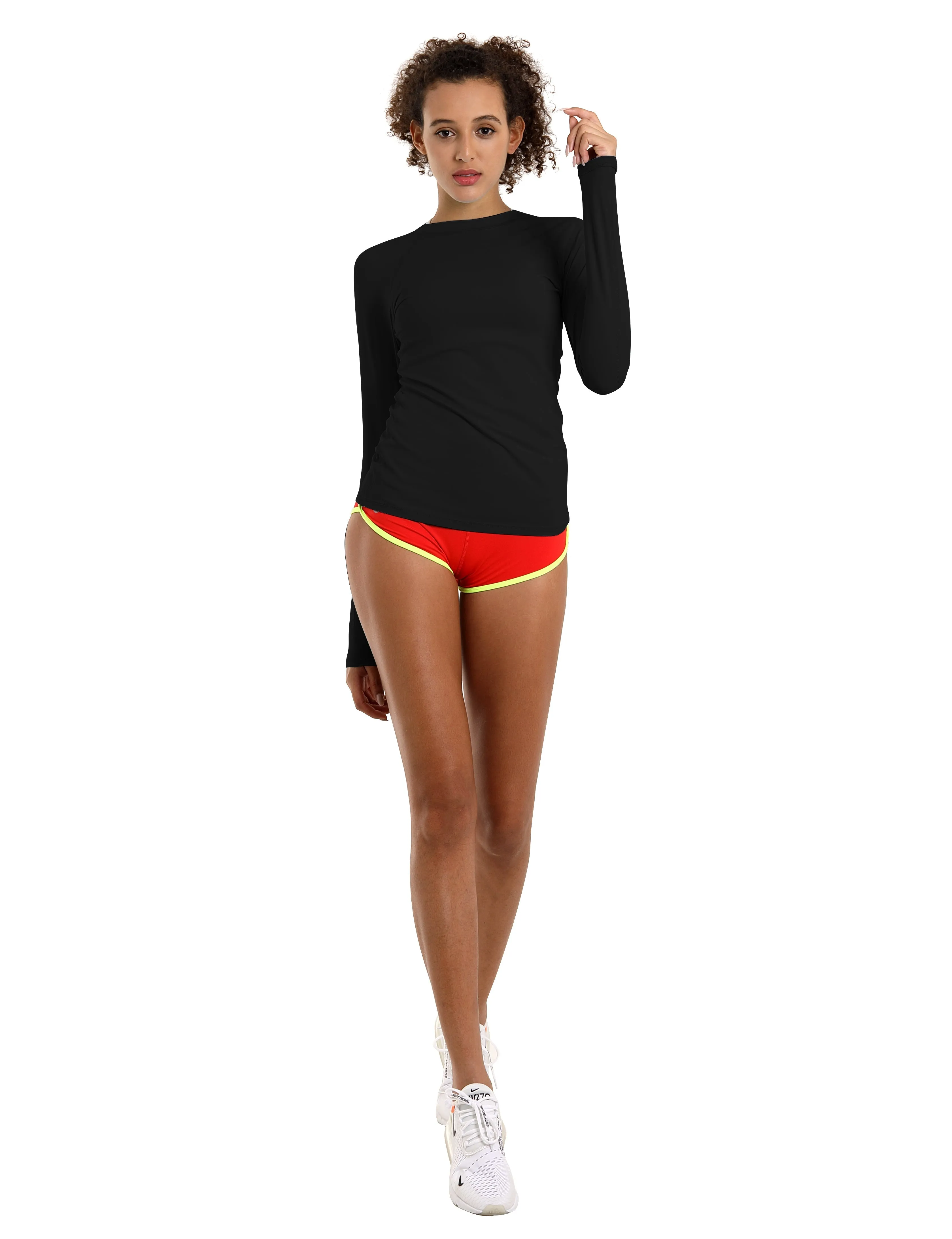 BUBBLELIME 84P/16S Long Sleeve Rashguard for Women_Jogging