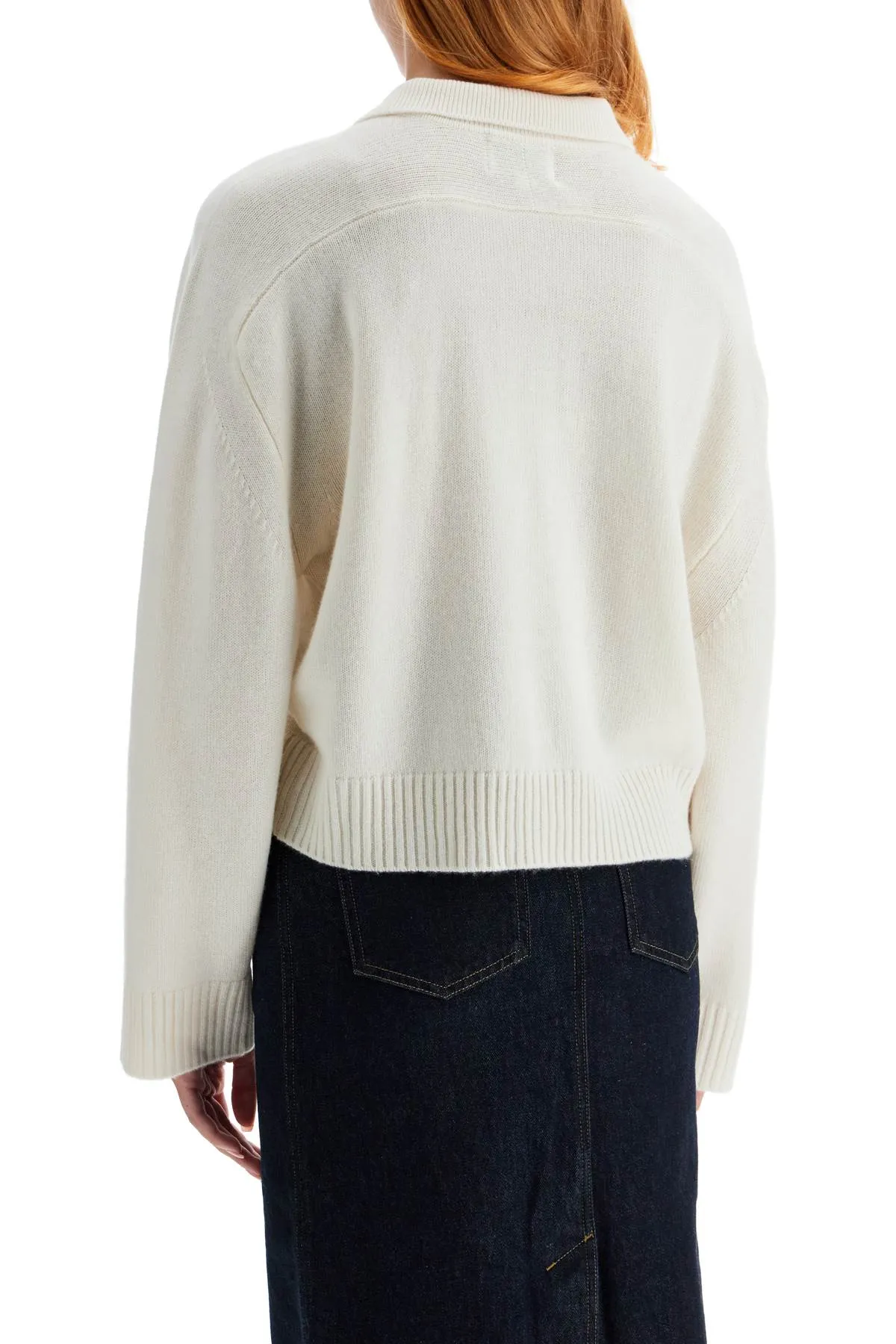 cashmere polo pullover for men