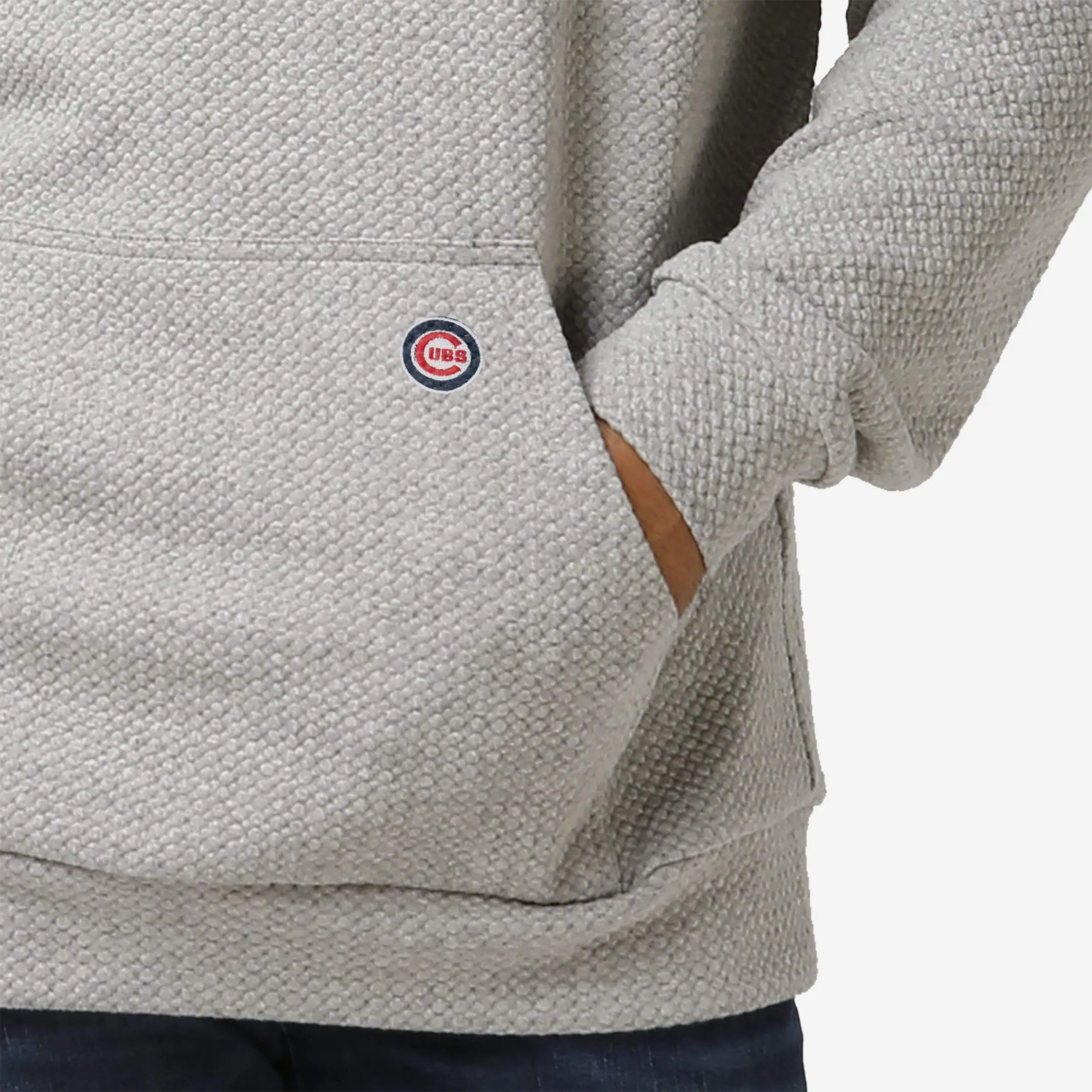 Chicago Cubs Gray Woven Hoodie