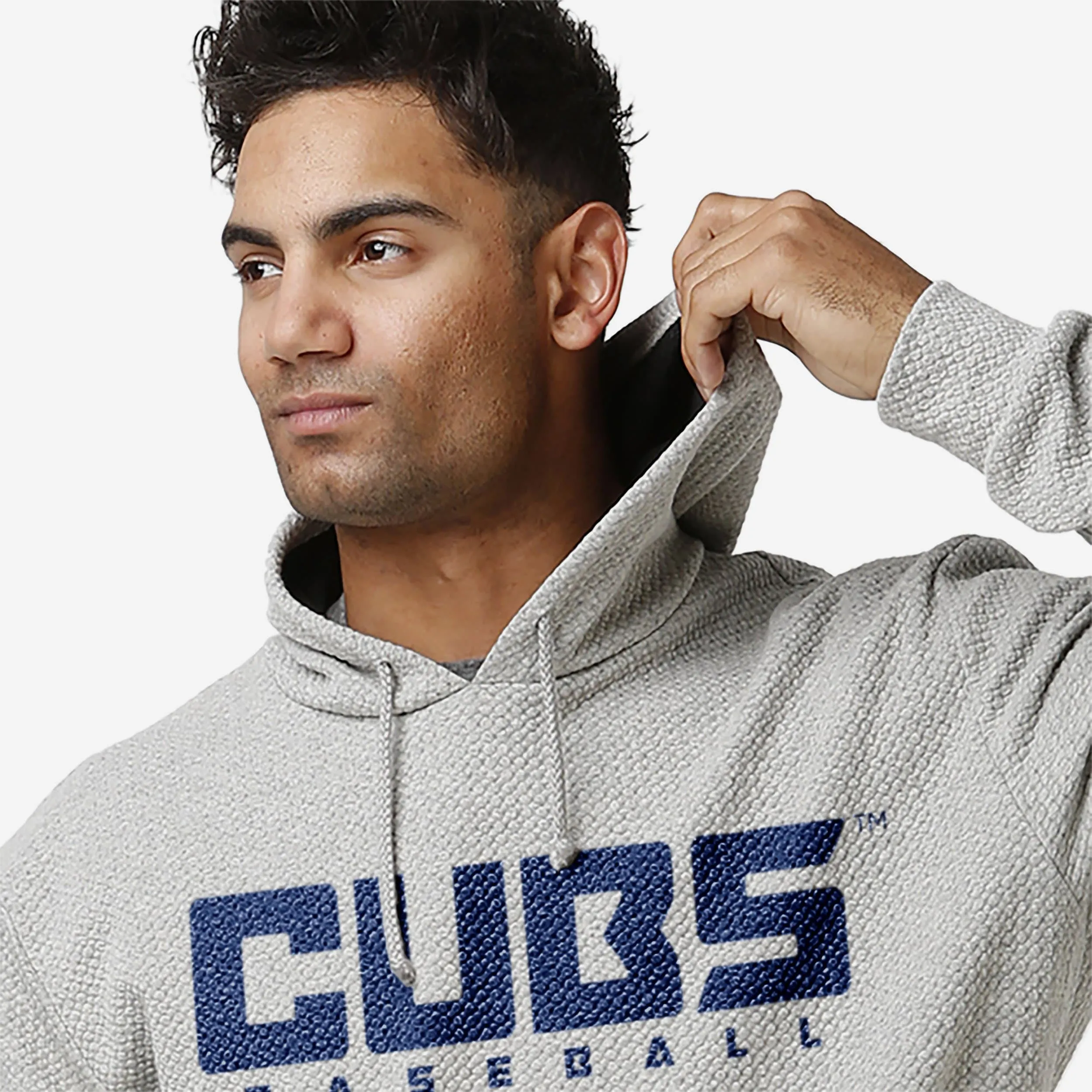 Chicago Cubs Gray Woven Hoodie