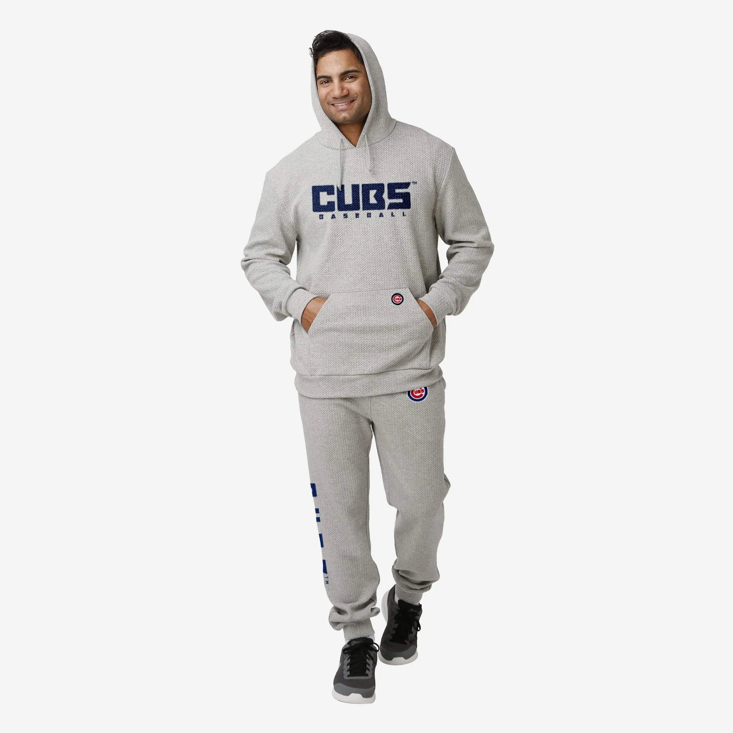 Chicago Cubs Gray Woven Hoodie