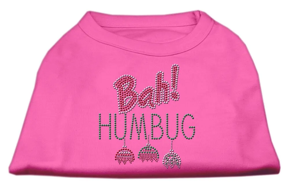 Christmas Pet Dog & Cat Shirt Rhinestone, "Bah Humbug"