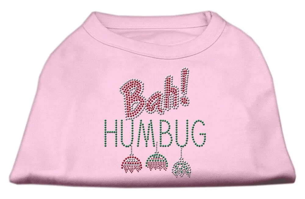 Christmas Pet Dog & Cat Shirt Rhinestone, "Bah Humbug"