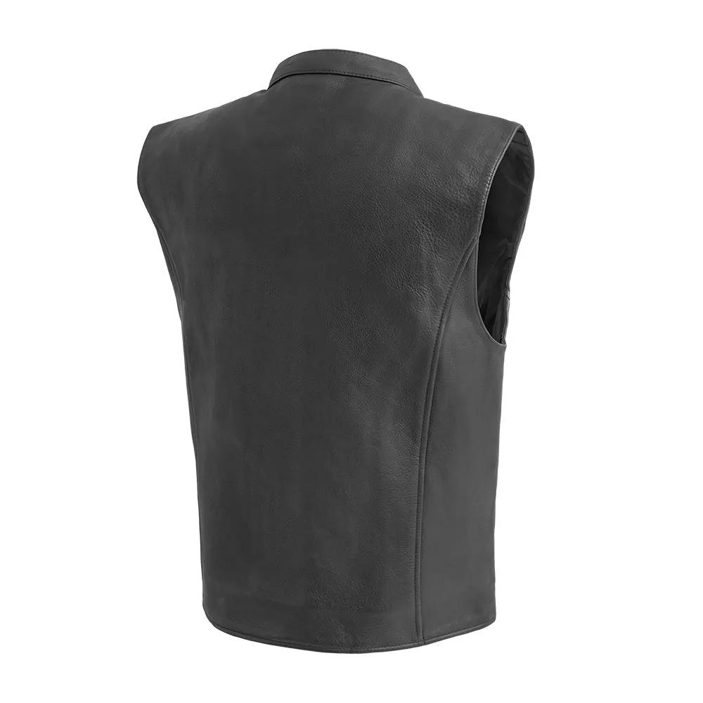 Club House Men's Leather Motorcycle Vest - Extreme Biker Leather