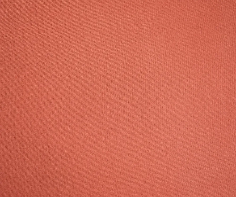 Deep Apricot Pink Solid Challis Woven Fabric