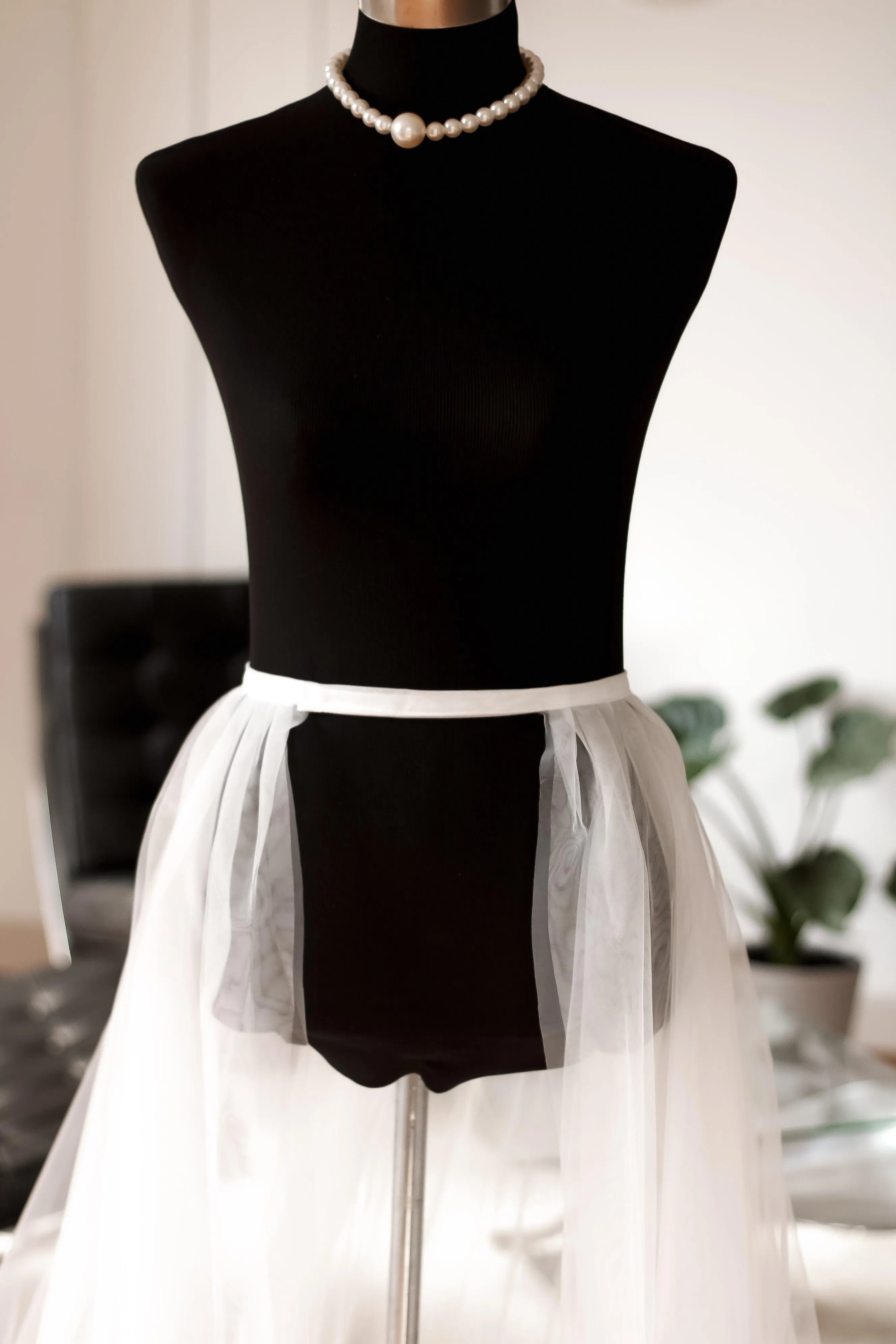 Detachable Bridal Overskirt