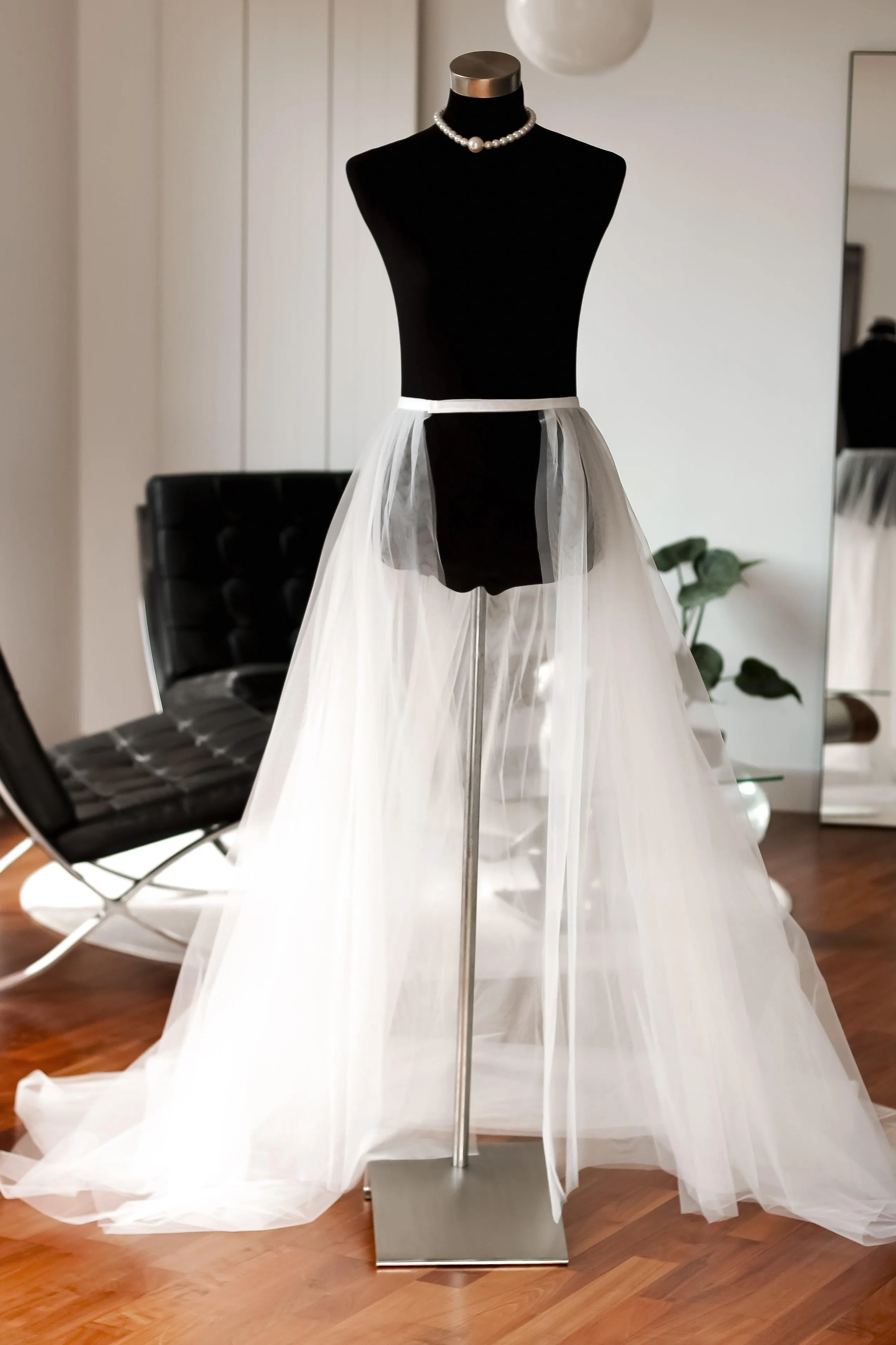 Detachable Bridal Overskirt