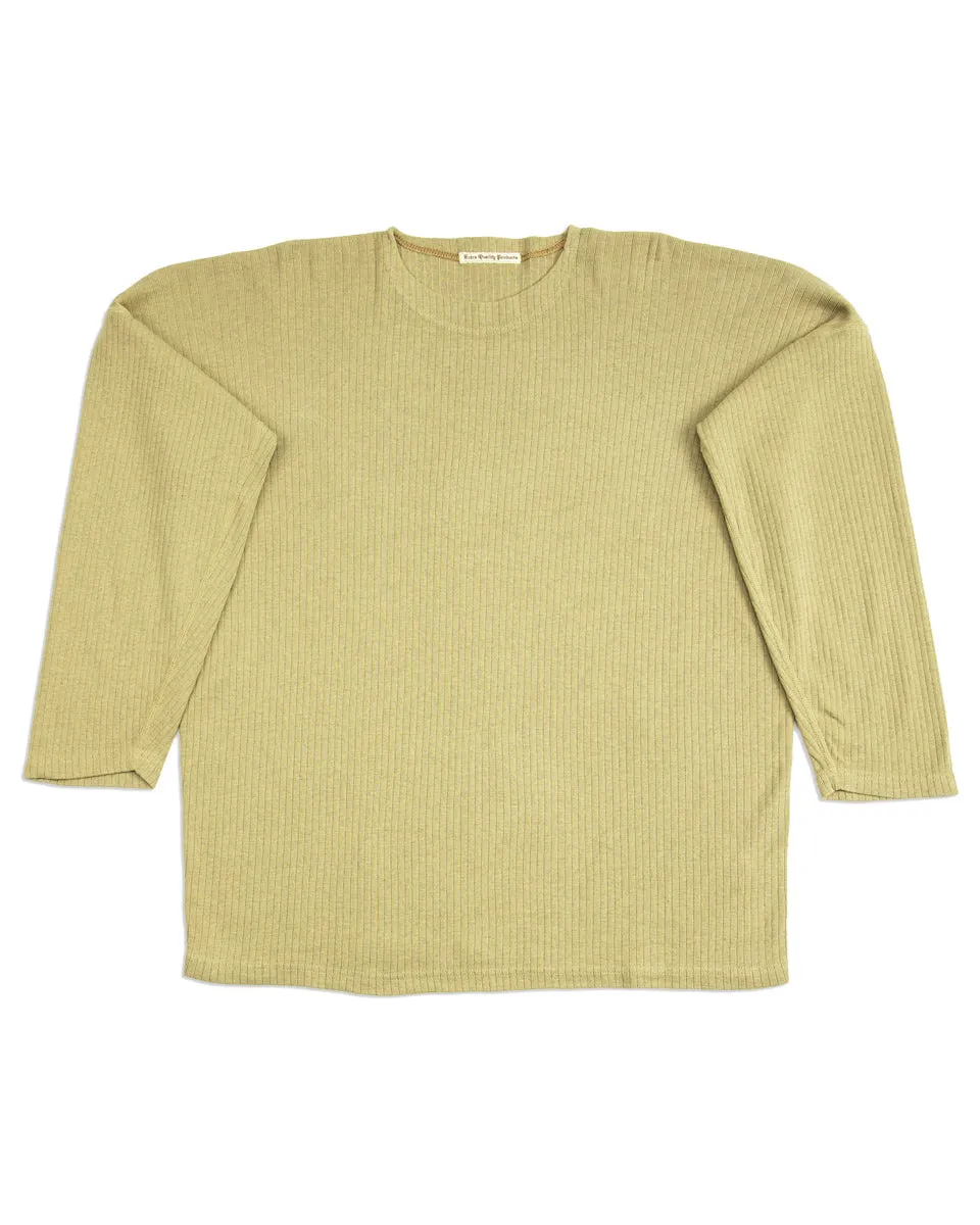 Extra Cotton Rib Crewneck L/S - Olive