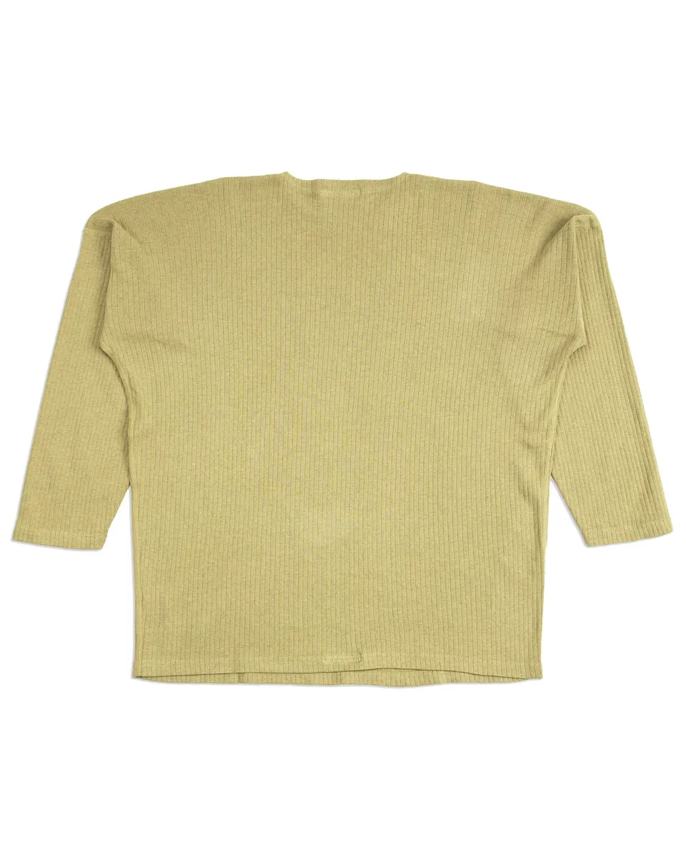 Extra Cotton Rib Crewneck L/S - Olive