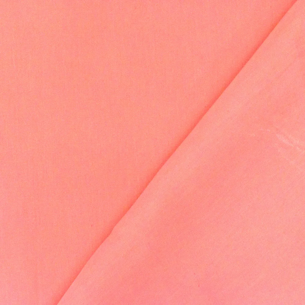 Flamingo Pink Solid Faille Fabric