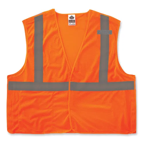 Glowear 8215ba-s Single Size Class 2 Economy Breakaway Mesh Vest, Polyester, 2x-large, Orange, Ships In 1-3 Business Days