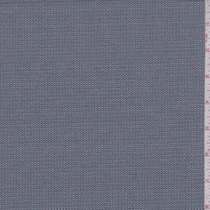 Grey/Navy Mini Geo Shirting Fabric