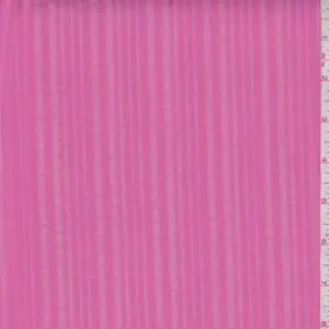 Hot Pink Burnout Stripe Cotton Fabric