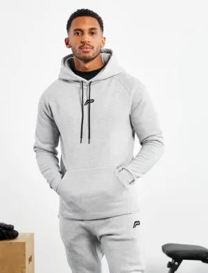 Icon Tapered Hoodie - Heather Grey