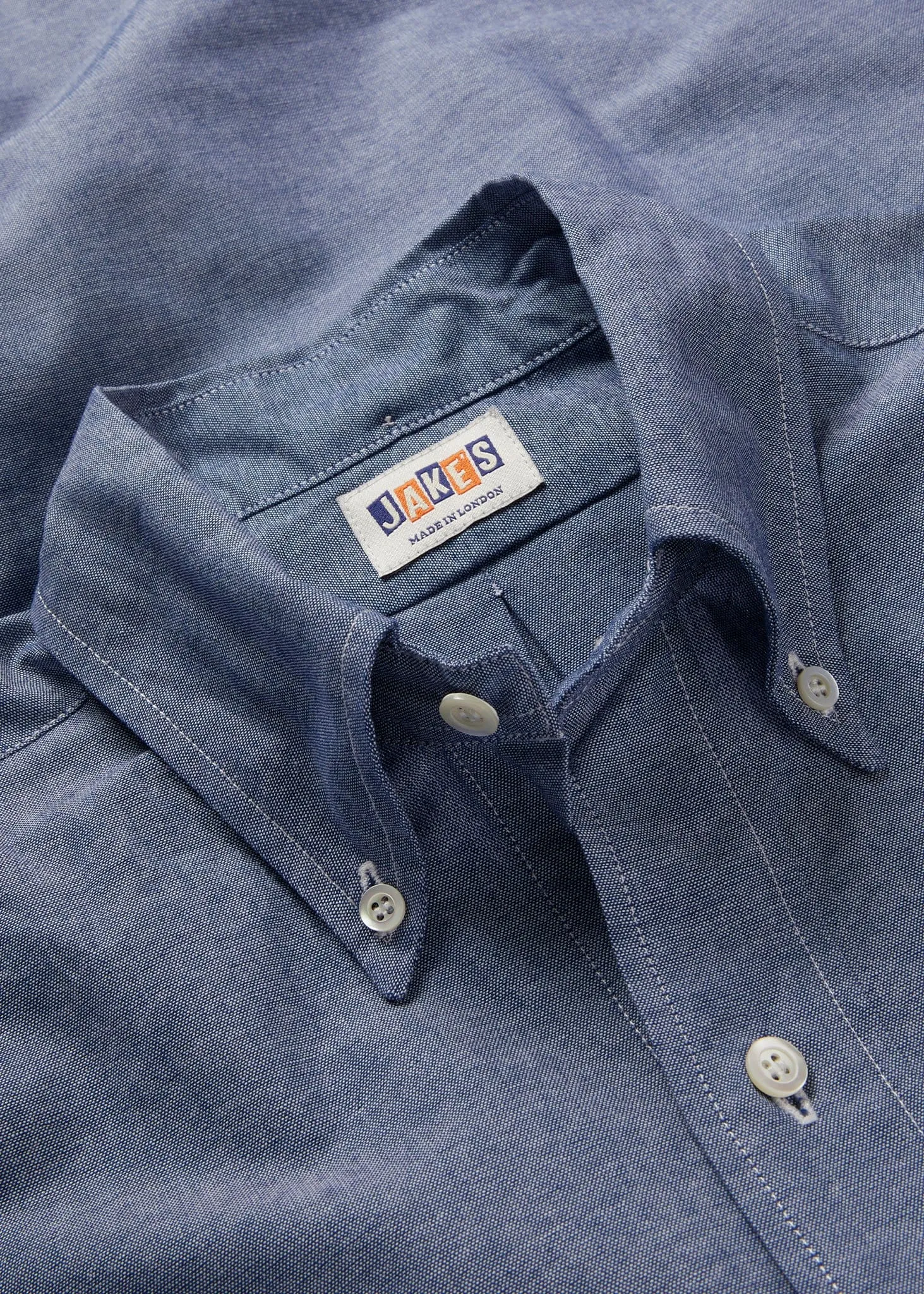 Jakes Shirts Navy Chambray Shirt