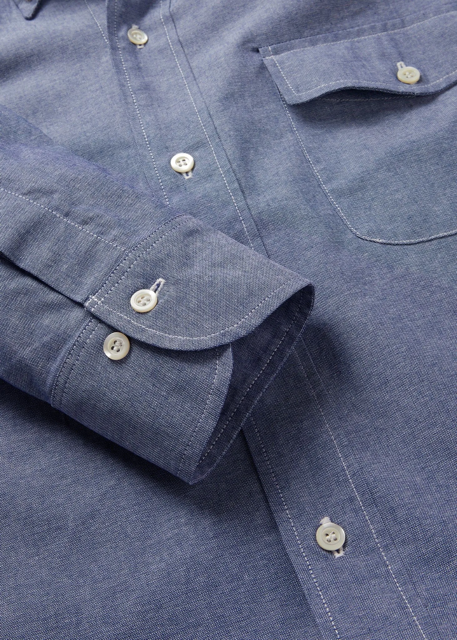 Jakes Shirts Navy Chambray Shirt