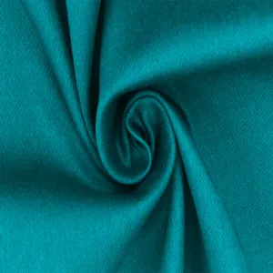 Jewel Tone Turquoise Solid Stretch Cotton Sateen Woven Fabric