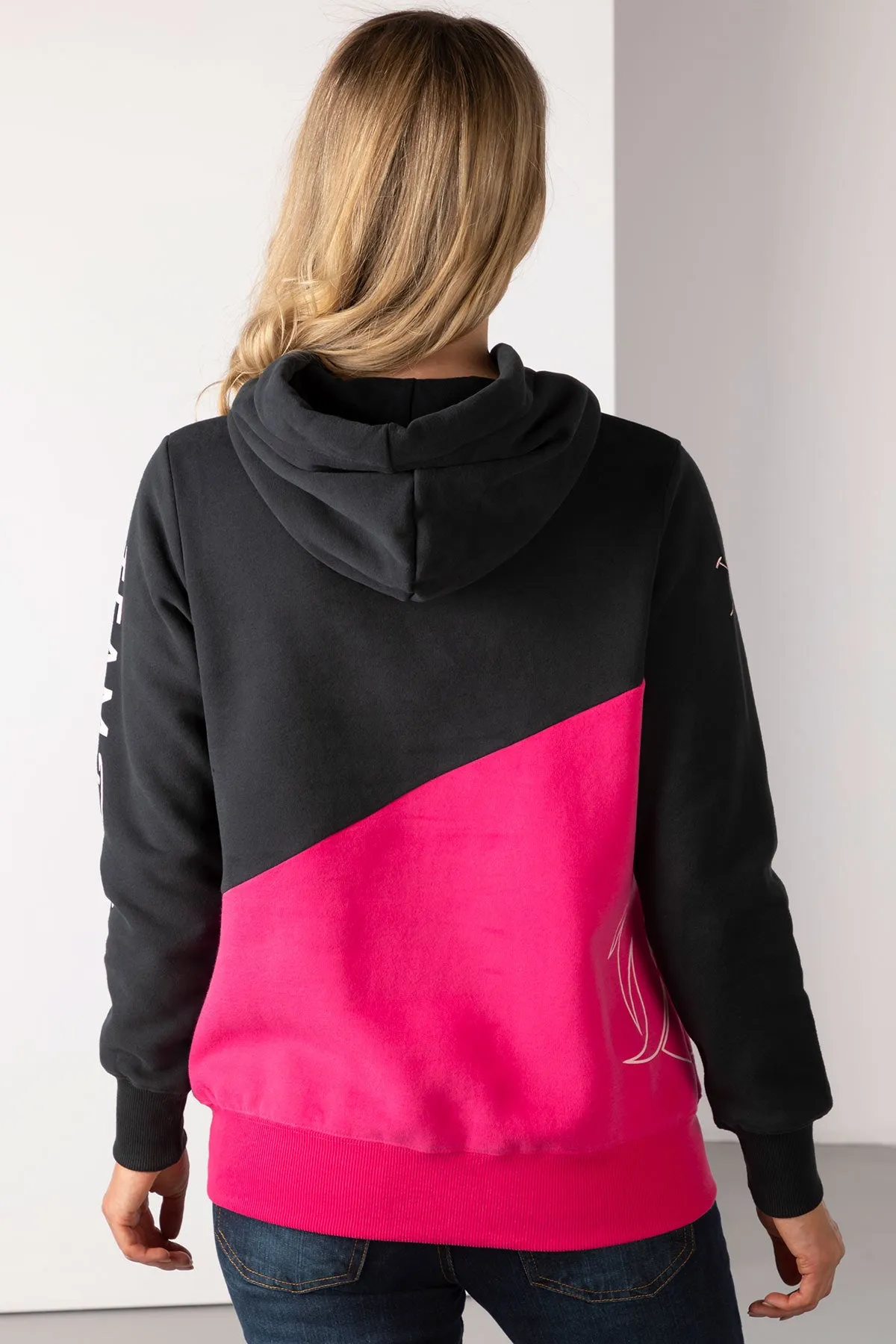 Ladies Diagonal Overhead Hoody