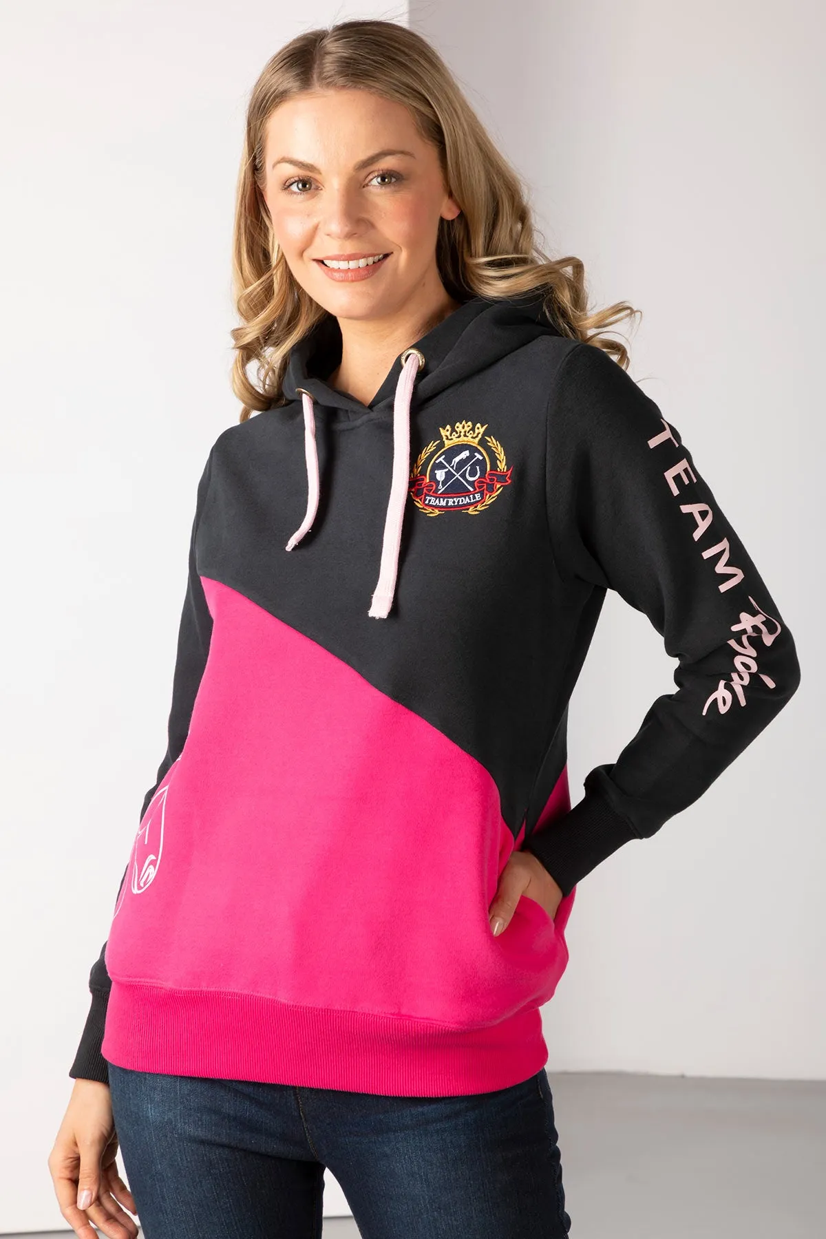 Ladies Diagonal Overhead Hoody