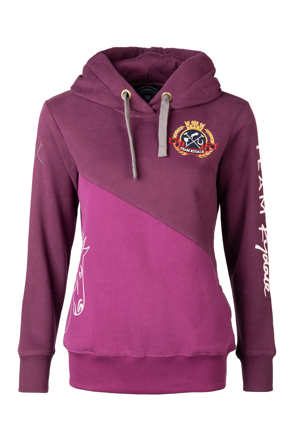 Ladies Diagonal Overhead Hoody