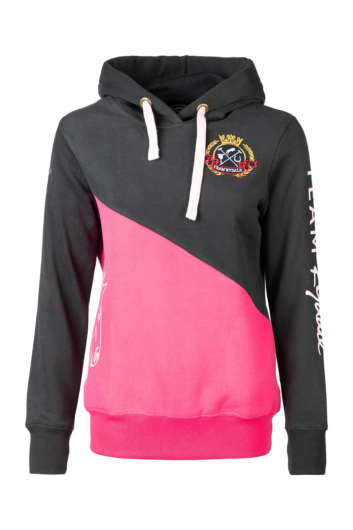 Ladies Diagonal Overhead Hoody