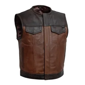 Lowside Gunner Men's Motorcycle Leather Vest