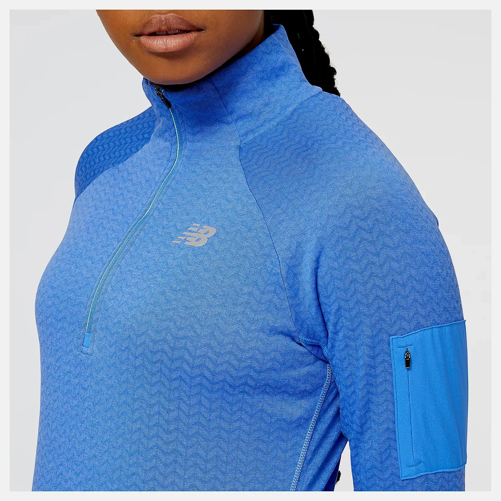 New Balance | Heat Grid Half-Zip | Women's | Bright Lapis Heather