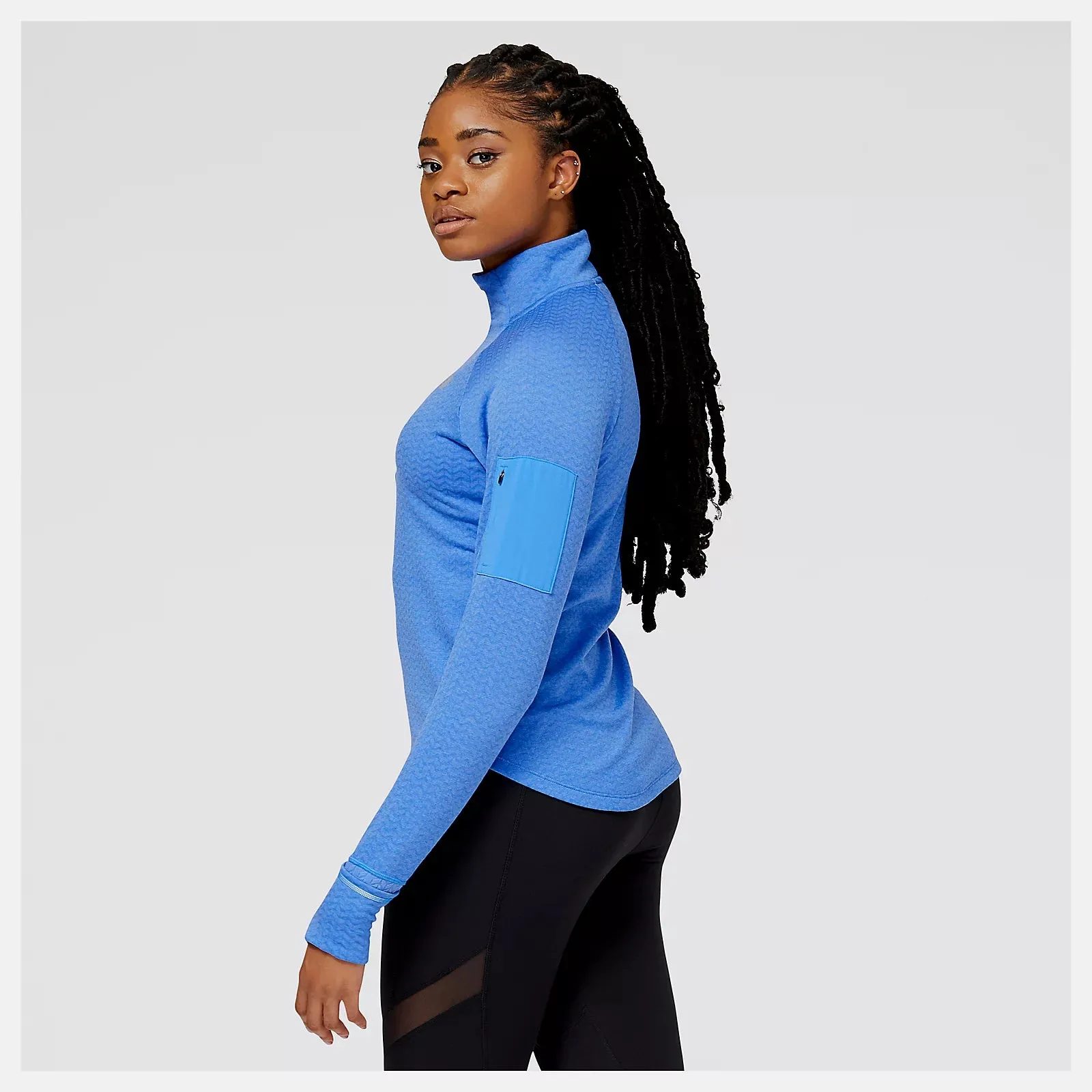 New Balance | Heat Grid Half-Zip | Women's | Bright Lapis Heather