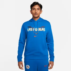 Nike Men's Club América Fleece Pullover Hoodie-Blue