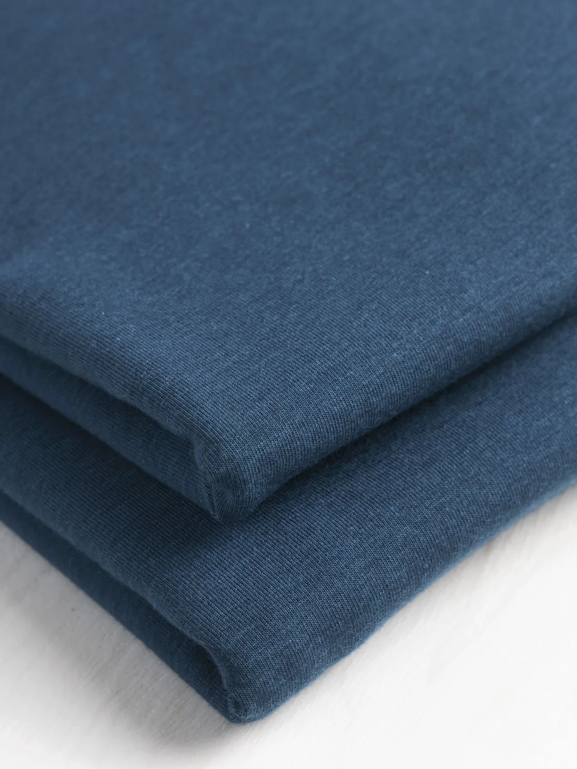 Organic Cotton   Tencel Stretch Knit Jersey - Deep Teal