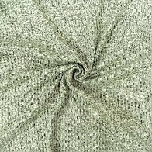 Pistachio Green 2x2 Rib Knit Fabric