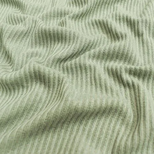 Pistachio Green 2x2 Rib Knit Fabric