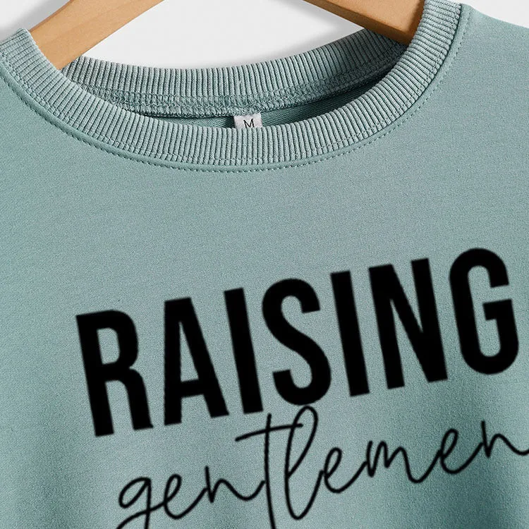 RAISING Gentlemen Printed Round Neck Sweater Long Sleeve