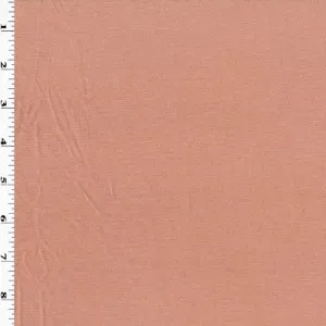 Salmon Beige Slub Jersey Knit Fabric