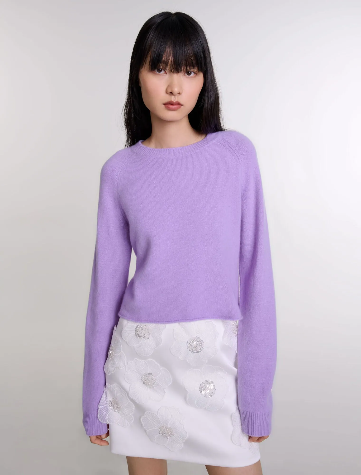 Short cashmere jumper