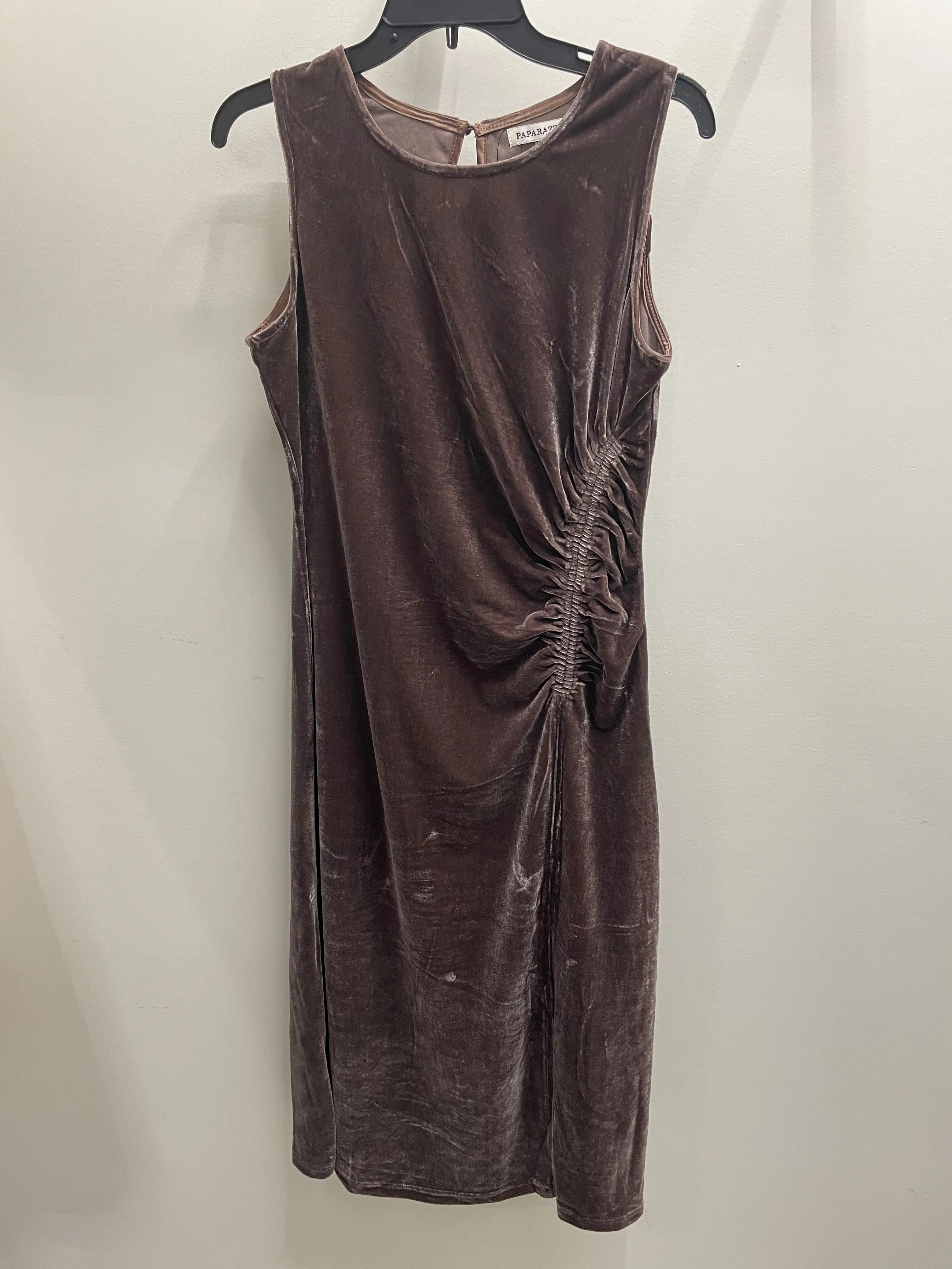 Side Cinched Velvet Dress by Paparazzi