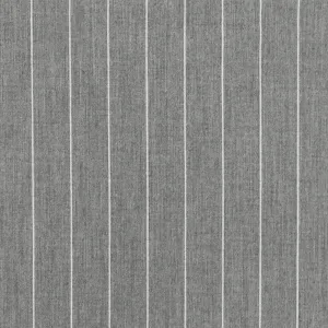 Stone Gray-White Stripe Stretch Twill Woven Fabric