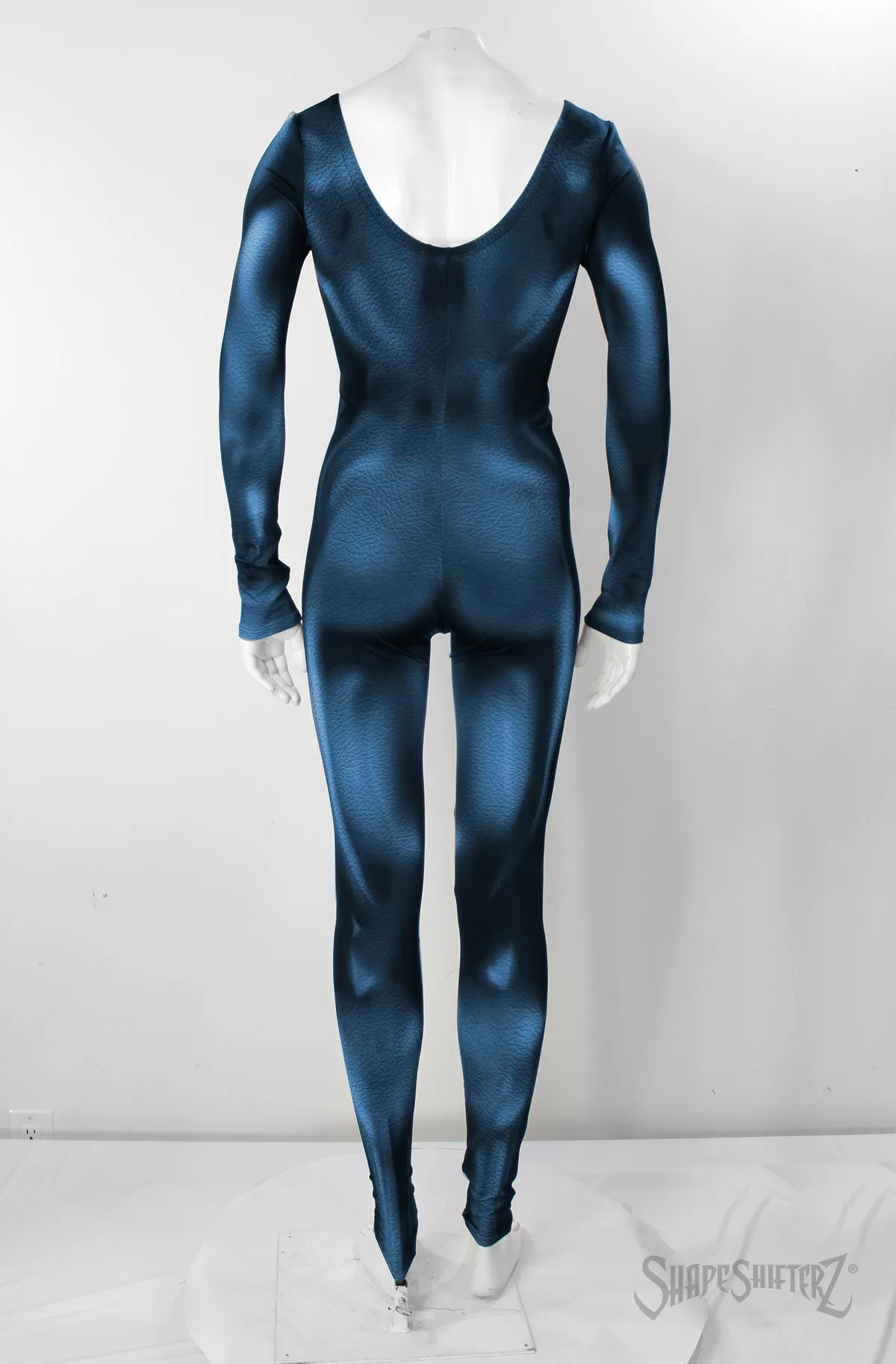 The Original Women's SuperSuit! Low Scoop Neck Pull Up Catsuit - No Zipper