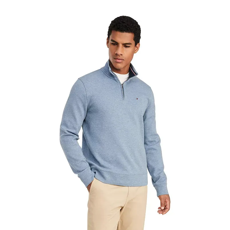 Tommy Hilfiger Men’s Long Sleeve Fleece Quarter Zip Pullover Sweatshirt