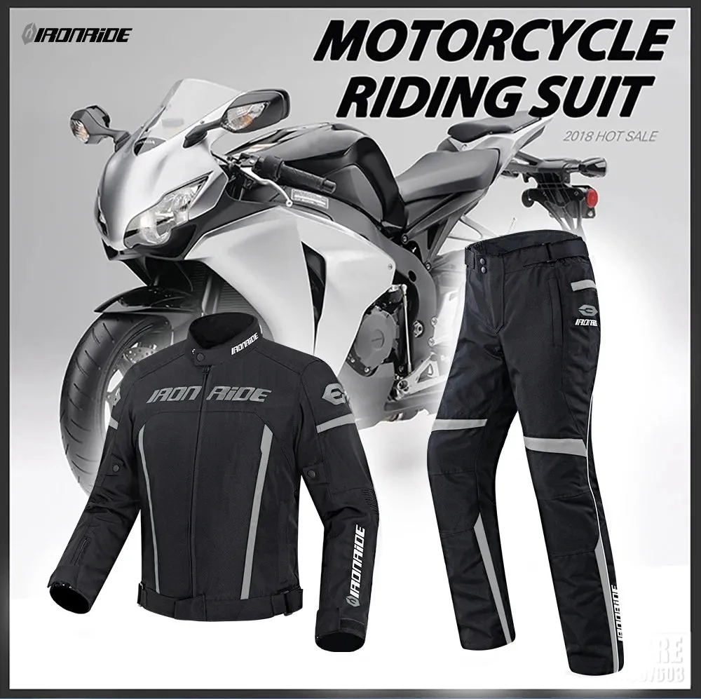 Waterproof Reflective Motorcycle Jacket & Pants Suit – Premium Unisex Biker Gear for Racing & Motocross