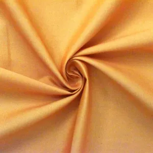 Yellow-Orange Poplin Stretch Woven Fabric